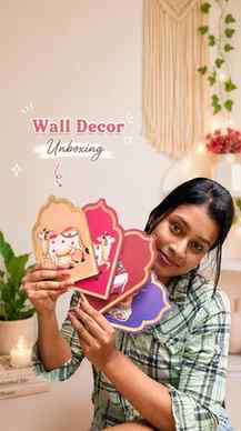 Wall Decor Unboxing ✨🏡 Product under 150/- Comment for Link