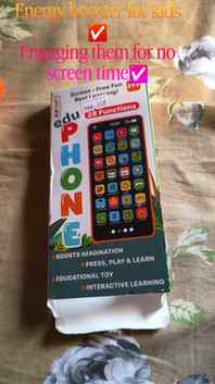 No Screen Time-Free Fun Real Learning!
Educational Phone wit