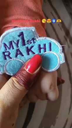 His First Rakhi🫰
.
.
#littleprince #naughty_boy #cutiepie😘