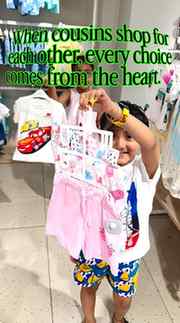 Little hands, big hearts. ❤️
Shopping for each other and mak