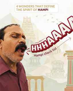 Hampi Checklist ✅
Four iconic landmarks you simply can’t mi