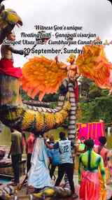 A unique Ganesh Visarjan tradition from Goa! 🙏🥁
According