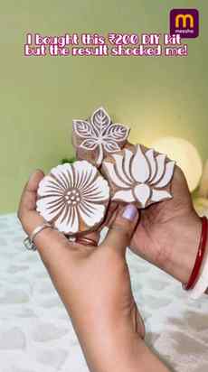 ✅ Comment For Link 🎀 Trying this super cute DIY block print