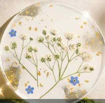 Aesthetic Resin Coasters with Real Dried Flowers 🌸✨
Perfect