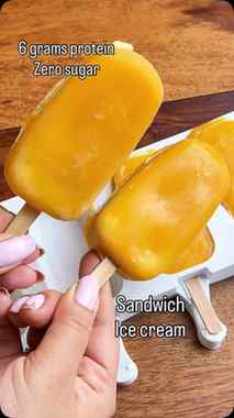 High-Protein Mango Rabri Sandwich Ice Cream! 🥭🍦
No heavy c