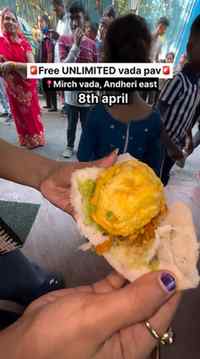 🚨Free unlimited vada pav on 8th april🚨
.
.
Mumbai’s most