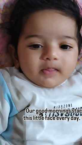 Every morning, the first thing we want to see is this little