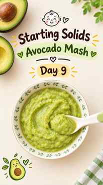 Day 9 💚 Avocado Mash 🥑✨ A creamy little step in Kairo’s so