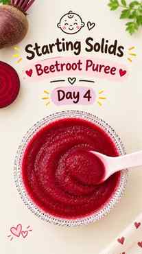 Day 4 – Beetroot Puree 🥣👶🏻✨

Our little one’s starting so