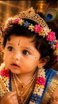 ✨ Little Kairo as Kanha... 💙🦚
Not just a costume, it's a f