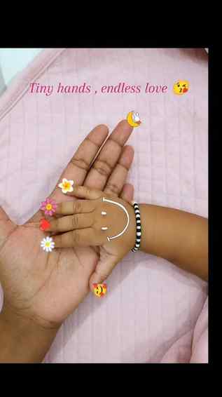 Your tiny hand fits in mine… but you've already filled my wh