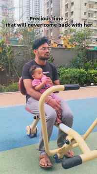 Precious time with tiny little Daanvi which will never come 