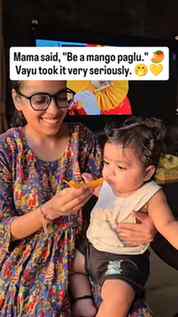 Vayu understood the assignment. 😎💛
.
.
.
#mangobaby  #mang