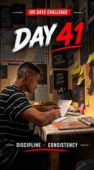 Day 41 @parag.aux
Day 41/100 - Discipline > Motivation
A