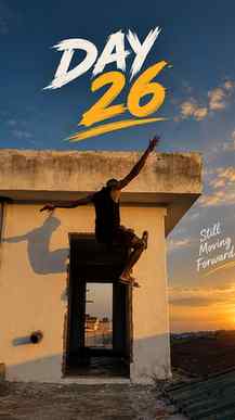 Day 26 @parag.aux
26 din pehle jo ladka start kar raha th