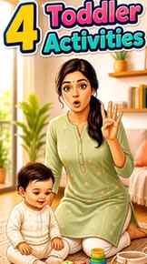 Toddler की 4 Fun Activities 👶✨
घर की simple activities भी
