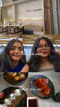 Just romanticizing ordinary days, one sushi date and one out