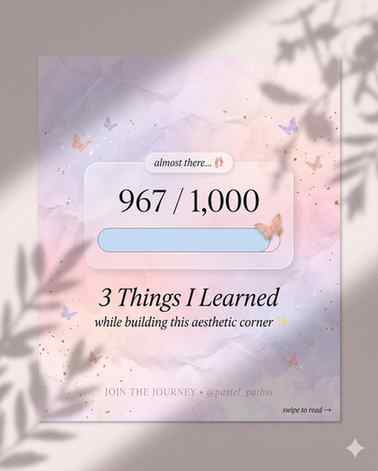 A little countdown moment: 967 / 1,000 🩰🧁
Can we hit 1K be