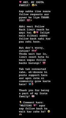 🎀 Hey Insta Family 💗 Follow back limit reach ho gayi hai �