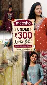 under 300 best kurtis from meesho ✨
@meeshoapp 
comment for 