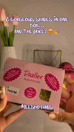 8 gorgeous dazzler nail polish set from Meesho 🥰
@meeshoapp