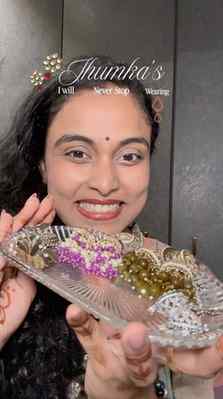I have SO many jhumkas… but somehow I keep reaching for thes