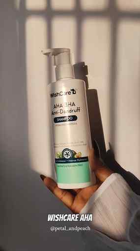 My honest review of Wishcare AHA BHA Anti-Dandruff Shampoo….