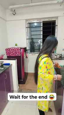 Wait for the end 😂😅 #husbandandwifecomedy #funnyreels #tre