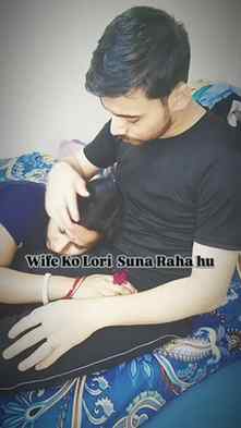 Wife Ko Lori Suna Raha hu 💓 #wife #love #husbandwife #trend