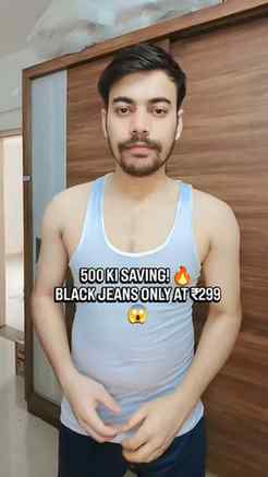 ₹299 MEIN BLACK JEANS?! 😍 DEAL TOH BANTA HAI! 🔥

₹799 ka s