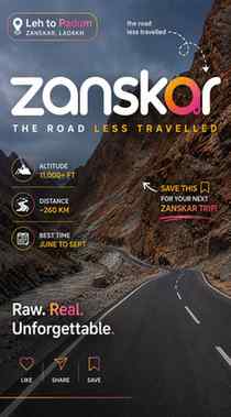 🏔️ This is not just a road… this is Zanskar!
The journey f