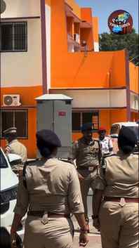 Puducherry police installs new barricades with sunshades at