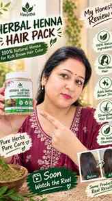 Trying the Havintha Herbal Henna Hair Pack 🌿✨ A simple trad