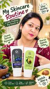 My simple skincare routine with O-BUDDY 💙💚
Blueberry Skin