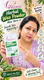 A little self-care moment with VLOVEU Herbal Wax Powder with