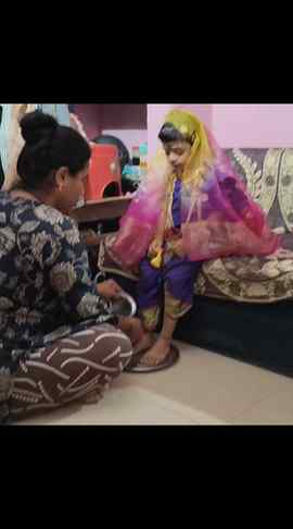 🌺❤️ मेरी नन्ही सी बेटी, माँ दुर्गा का प्यारा सा रूप ❤️🌺
म