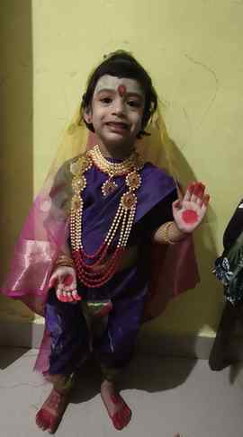 🌺❤️ मेरी नन्ही सी बेटी, माँ दुर्गा का प्यारा सा रूप ❤️🌺
म