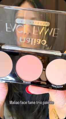 Maliao face fame trio palette.  #viral #reels #makeup #viral
