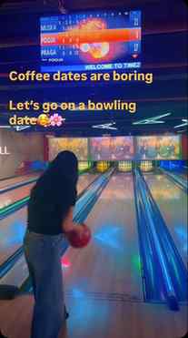 Bowling date🥰  #viral #bowling #reels #game