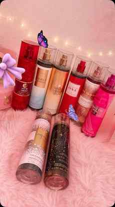 My perfume collection has a fragrance for every mood. 💖✨ Wh