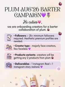 Heyy guys! 💕
Want more BARTER CAMPAIGNS? ✨

Follow me & DM 