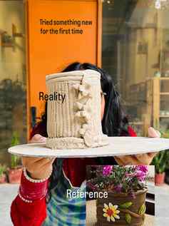 Done Clay Pottery with @potters.hub last Sunday.
Learned s
