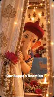 Our Bappa is so happy 😊
