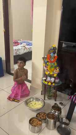 Bhakti Krishna astami special ma chinni kannayya🥰😘