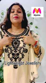 Complete your festive look with this stunning stone-studded 