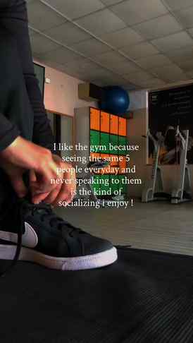 I know their whole workout split but not their names.
We all
