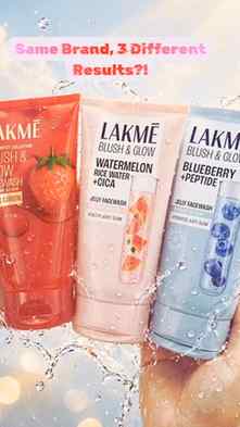 3 Lakmé face washes, 3 different skincare vibes ✨🫧

If you 