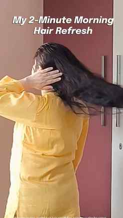 My morning 2-min non-greasy scalp routine with WishCare Hair