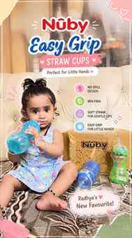 Growing up, one sip at a time. 🥹💙

Radhya’s new favourite 