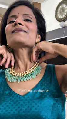The final touch is always the jewelry. ✨
